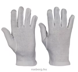 KITE fehér pamutkesztyű 11- 12