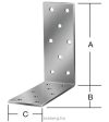 VORMANN derékszögű lemez 100x100x40 mm (100 db/csomag) 71085 