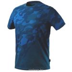 NEO póló 81-603 kék terepmintás 100% pamut S-3XL
