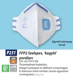 mv-Portwest-P251-FFP2-Kagylos-szelepes-poralarc-20-db- mv-Portwest-P251-FFP2-Kagylos-szelepes-poralarc-20-db-