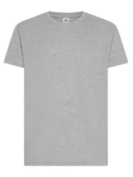 BS Core 190 BS024  rövid ujjú pamut póló 3XL-5XL HEATHER GREY