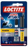 Pillanatragasztó gél SUPER ATTAK PLASTIK 2 gr + 4 ML 758943