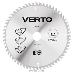 VERTO körfűrészlap 61H108 250X30 Z100 ALUMINIUMHOZ VERTO körfűrészlap 61H108 250X30 Z100 ALUMINIUMHOZ