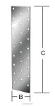 VORMANN perforált lemez 71055 120x300 mm (10 db/csomag)