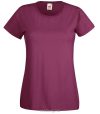 Fruit of the Loom 61-372 LADY FIT Valueweight női póló BURGUNDY XS-XXL méretek