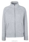 Fruit of the Loom 62-116 női cipzáros pulóver HEATHER GREY S-XL