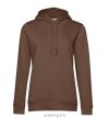 B&C WW34B női Organic kapucnis pulóver XS-XL MOCHA