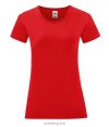 Fruit of the Loom 61432 női ICONIC póló 150T XS-XXL méretek RED