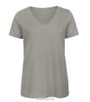 B&C női TW045 Inspire V-nyakú póló XS-XL méretek LIGHT GREY B&C női TW045 Inspire V-nyakú póló XS-XL méretek LIGHT GREY