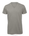 B&C TM044 INSPIRE V-nyakú póló S-XXL LIGHT GREY