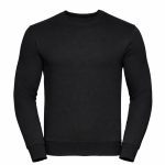 RUSSEL 0R262M0 Authentic kereknyakú pulóver FEKETE XS-5XL