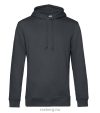 B&C WU33B Organic INSPIRE kapucnis pulóver APSHALT S-XXL B&C WU33B Organic INSPIRE kapucnis pulóver APSHALT S-XXL