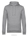 B&C WU33B Organic kapucnis pulóver HEATHER GREY S-XXL