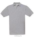 B&C PU409 SAFRAN TT galléros póló HEATHER GREY S-XXXL