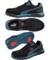 MV Puma 644660 Frontside BLK/Blue Low S1P ESD HRO SRC munkavédelmi cipő 41-47