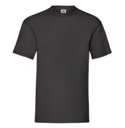 Fruit of the Loom 61-036 Valueweight T póló BLACK   3XL, 4XL, 5XL méretek 165g/m2