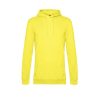 B&C WU03W kapucnis, bebújós pulóver SOLAR YELOW 280gr/m2 S-XXL