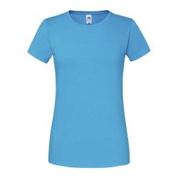 Fruit of the Loom 61424 női ICONIC póló 195T XS -XXL méretek AZURE BLUE