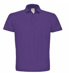 B&C ID.001 galléros póló PURPLE S-XXL méretek 