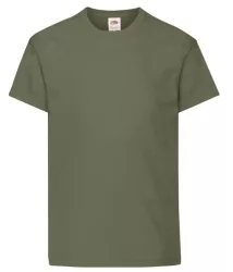 Fruit of the Loom 61019 KIDS ORIGINAL T gyerek póló 145 gr/m2 CLASSIC OLIVE 104-164 méretek