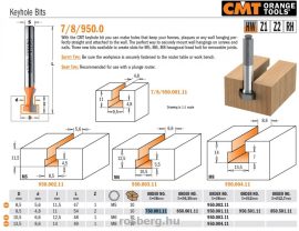 Felsőmaró CMT 750.001.11 T- nútmarók