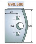 HSS marólapka No. 500 B=50 CMT 690.500