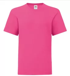 Fruit of the Loom 61023 Kids Iconic 150 T gyerek póló FUXIA 104-164 méretek