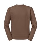 RUSSEL 0R262M0 Authentic kereknyakú pulóvert MOCHA XS-3XL