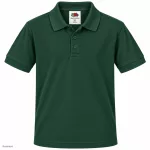   Fruit of the Loom 63417 gyerekpóló galléros BOTTLE GREEN 104-164 