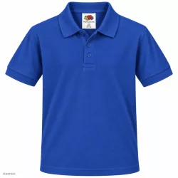 Fruit of the Loom 63417 gyerekpóló galléros ROYAL BLUE 104-164 