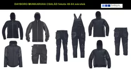 DAYBORO fekete munkaruha család