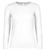 Női hosszú ujjú póló B&C TW06T XS-2XL fehér