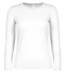 Női hosszú ujjú póló B&C TW06T XS-2XL fehér Női hosszú ujjú póló B&C TW06T XS-2XL fehér