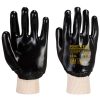 Portwest A400 csuklóig mártott PVC kesztyű fekete M-XXL Portwest A400 csuklóig mártott PVC kesztyű fekete M-XXL