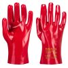 Portwest A427 PVC hosszú szárú kesztyű 27 cm, piros XL Portwest A427 PVC hosszú szárú kesztyű 27 cm, piros XL