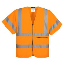 C372ORRL Portwest Half Sleeve Zip Vest C372ORRL Portwest Half Sleeve Zip Vest
